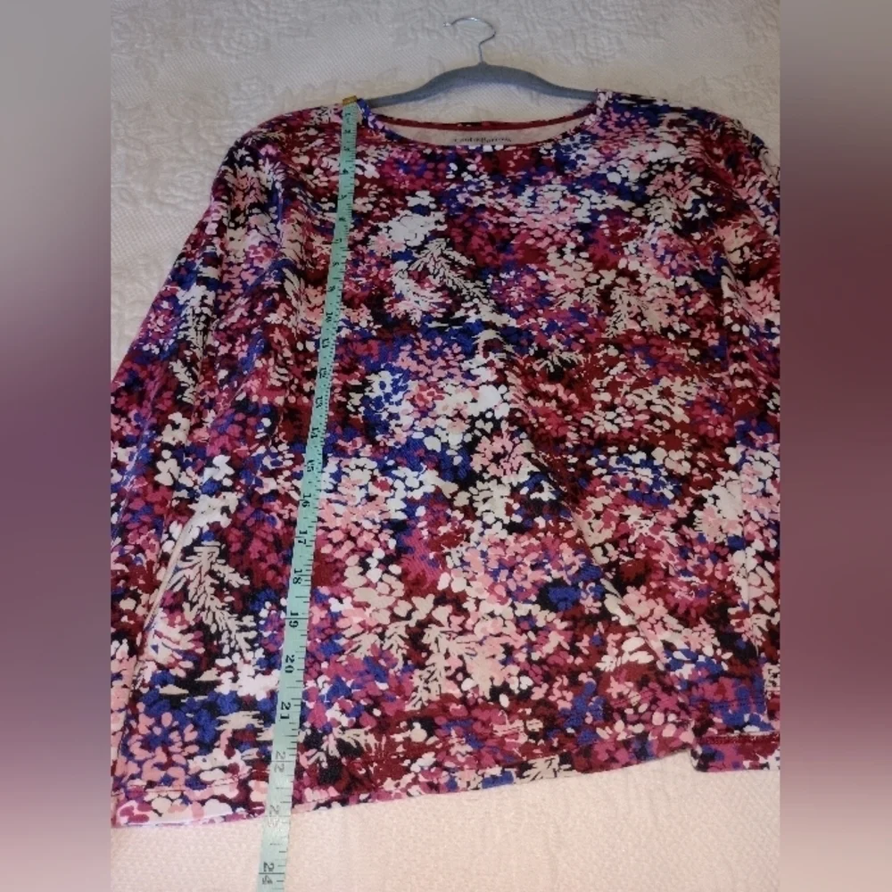 Croft & Barrow floral blouse/Top size XL - Picture 6 of 8
